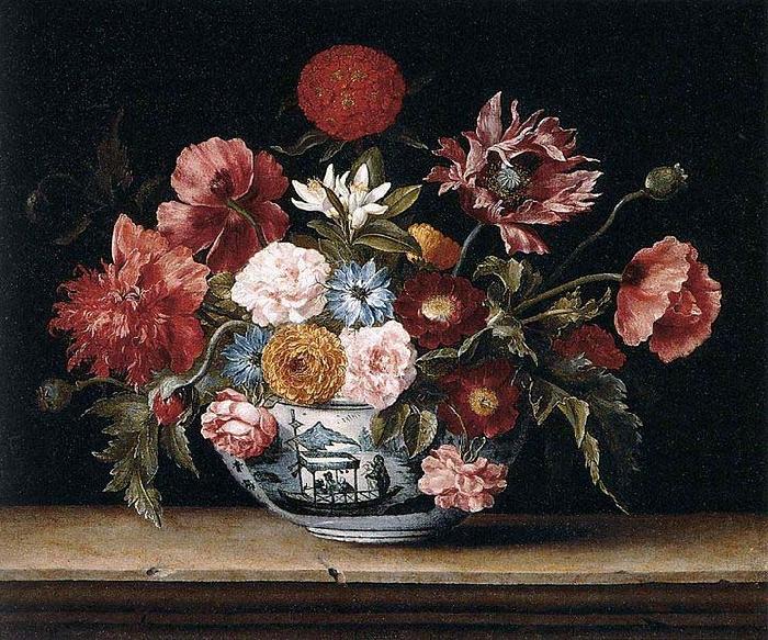 Jacques Linard Chinese Bowl with Flowers oil painting image